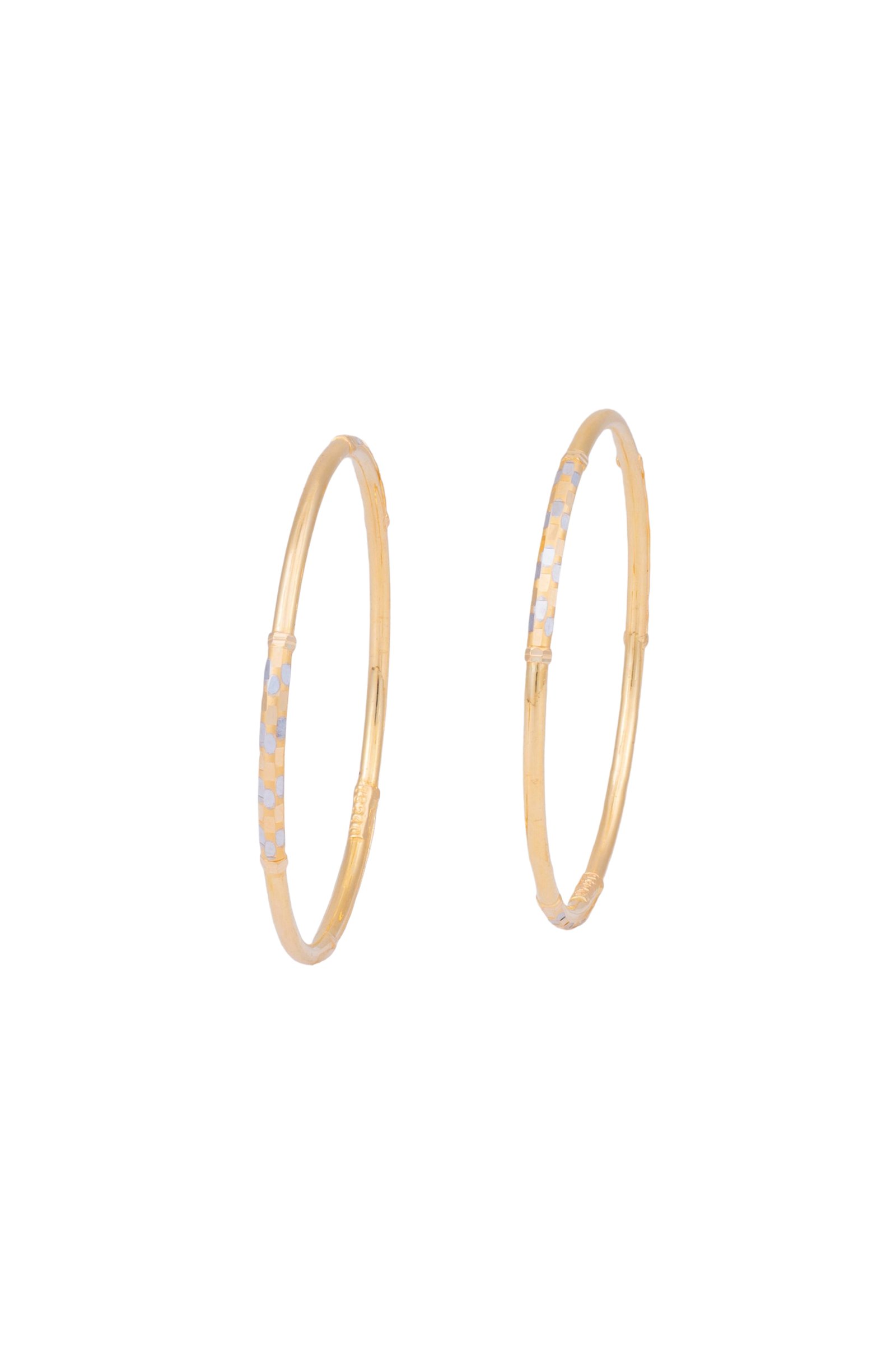 Simple and Unique Design Kadli Bangles in 22K Gold MGA- KD916/10