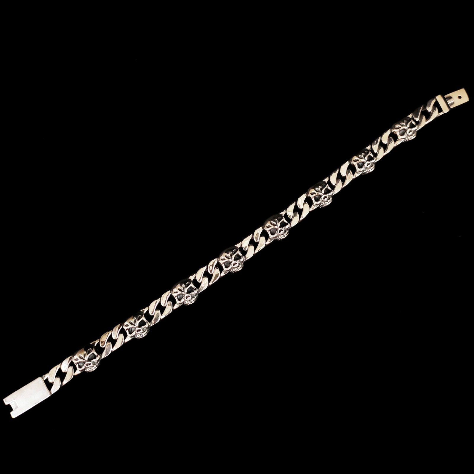 Skull Bracelet In 925 Sterling Silver MGA - BRS2936