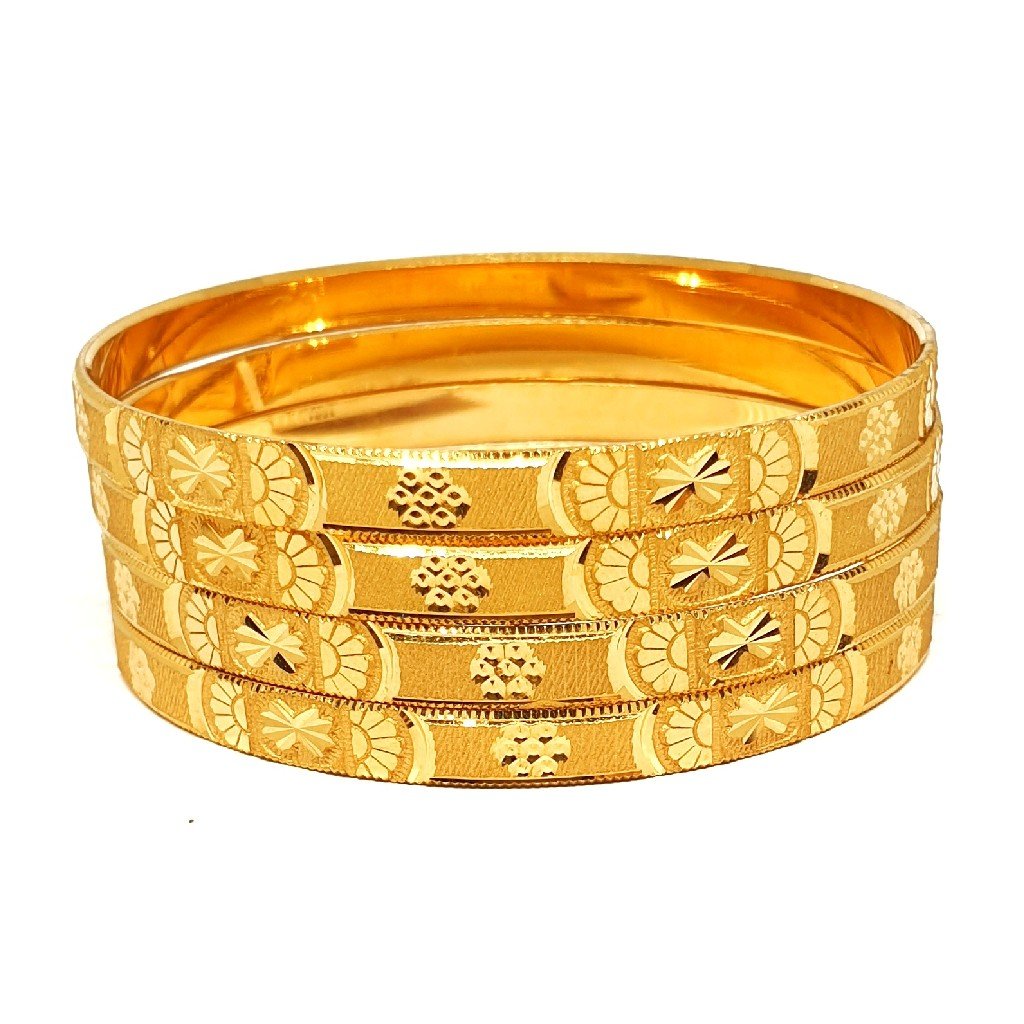 One gram gold forming plain bangles mga - bge0318