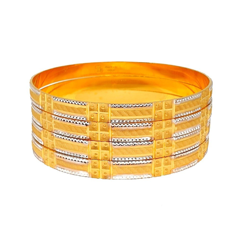 One Gram Gold Forming Fancy Bangles MGA - BGE0453
