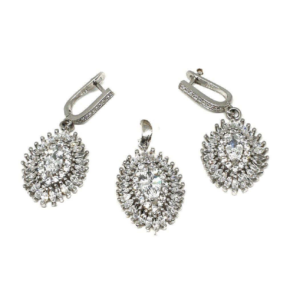 925 Sterling Silver Designer Pendant Set MGA - PTS0078
