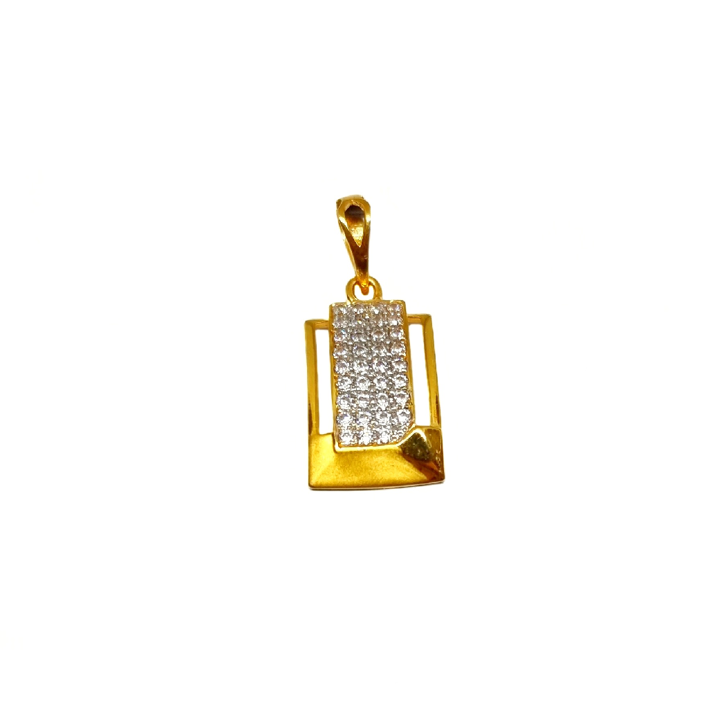 22k gold matte finish fancy gents pendant mga - pdg1207
