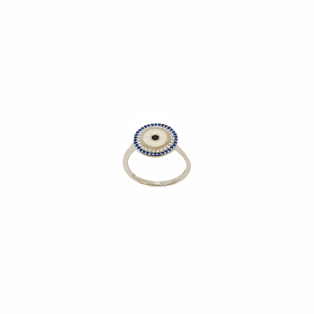 Evil Eye 925 Sterling Silver Ring MGA - LRS5315