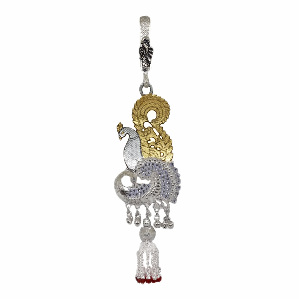 Silver Oxidised Juda Beautifully made In Peacock Design MGA - JUS0091