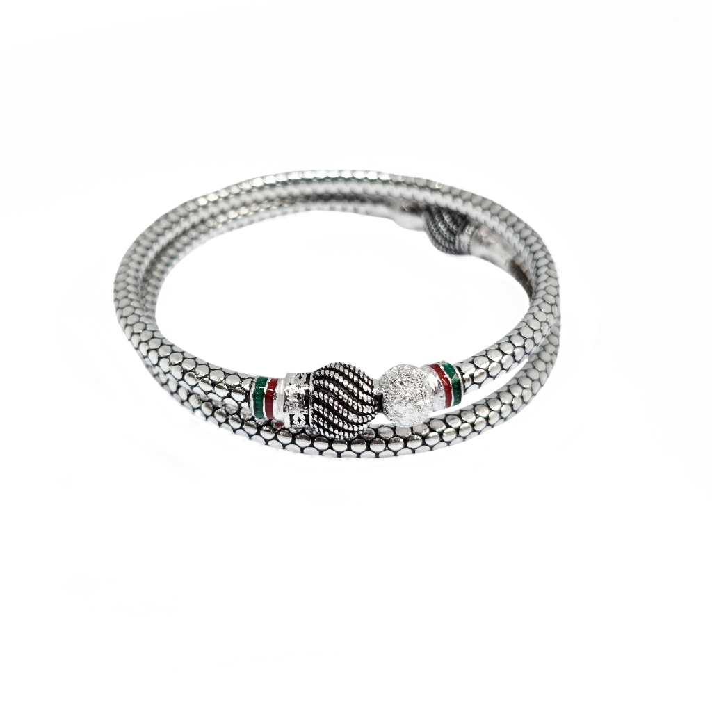 Oxidised Ball And Silver Ball Designer Silver Kadli MGA - KDS2920