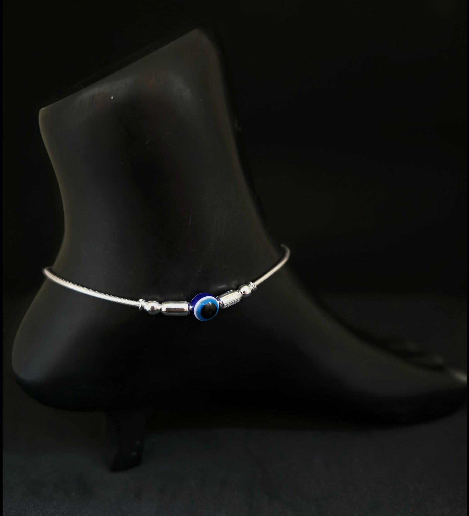 Evil Eye Payal In 999 Silver MGA - PLS4702