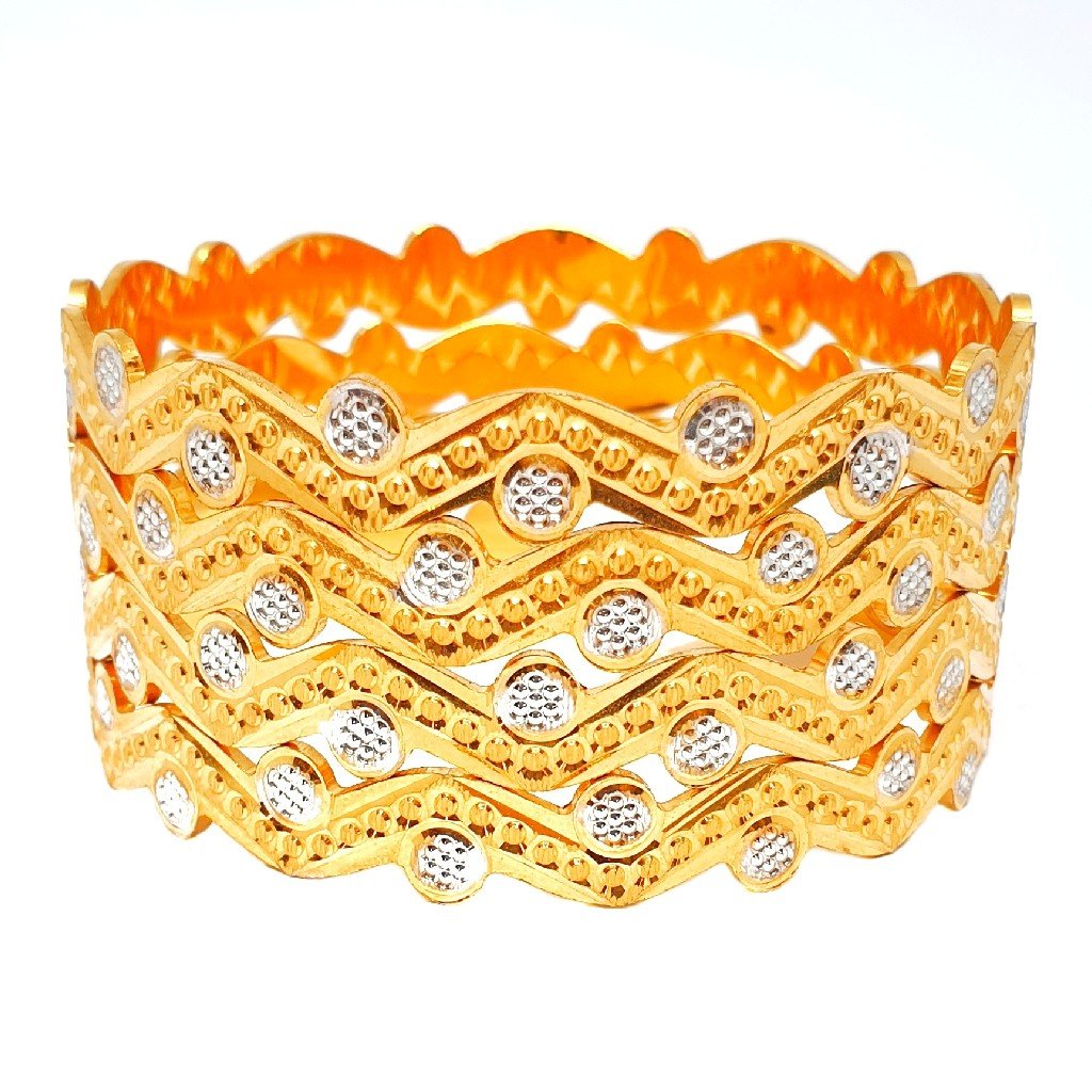 One gram gold forming machine cut bangles mga - bge0262