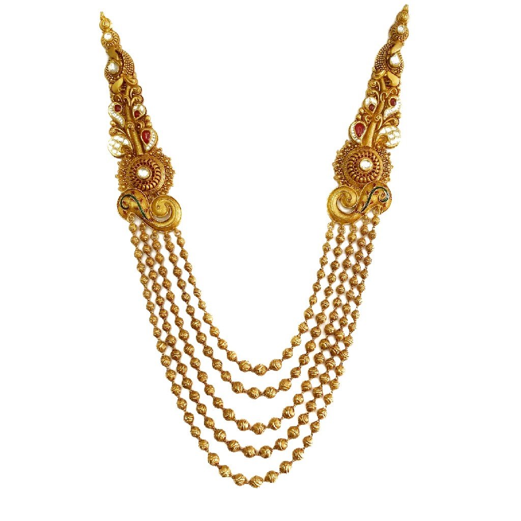 22K Gold Antique Mala MGA - AM002