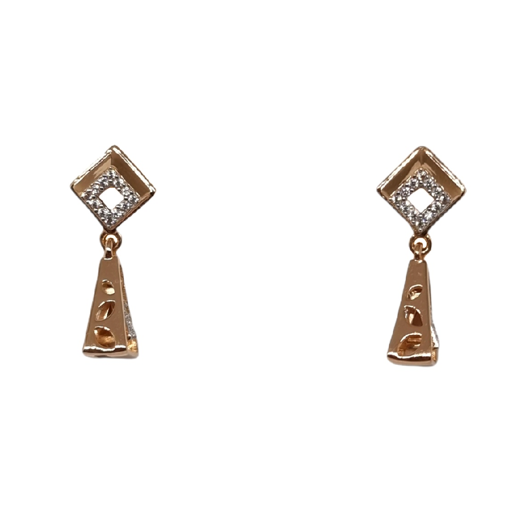 18K Rose Gold Modern Earrings MGA - BTG0538