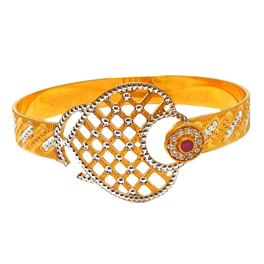 1 gram gold forming cnc cut bracelet mga - bre0087