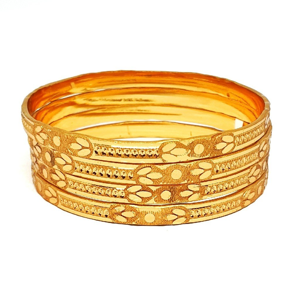 1 gram gold forming plain bangles mga - bge0393
