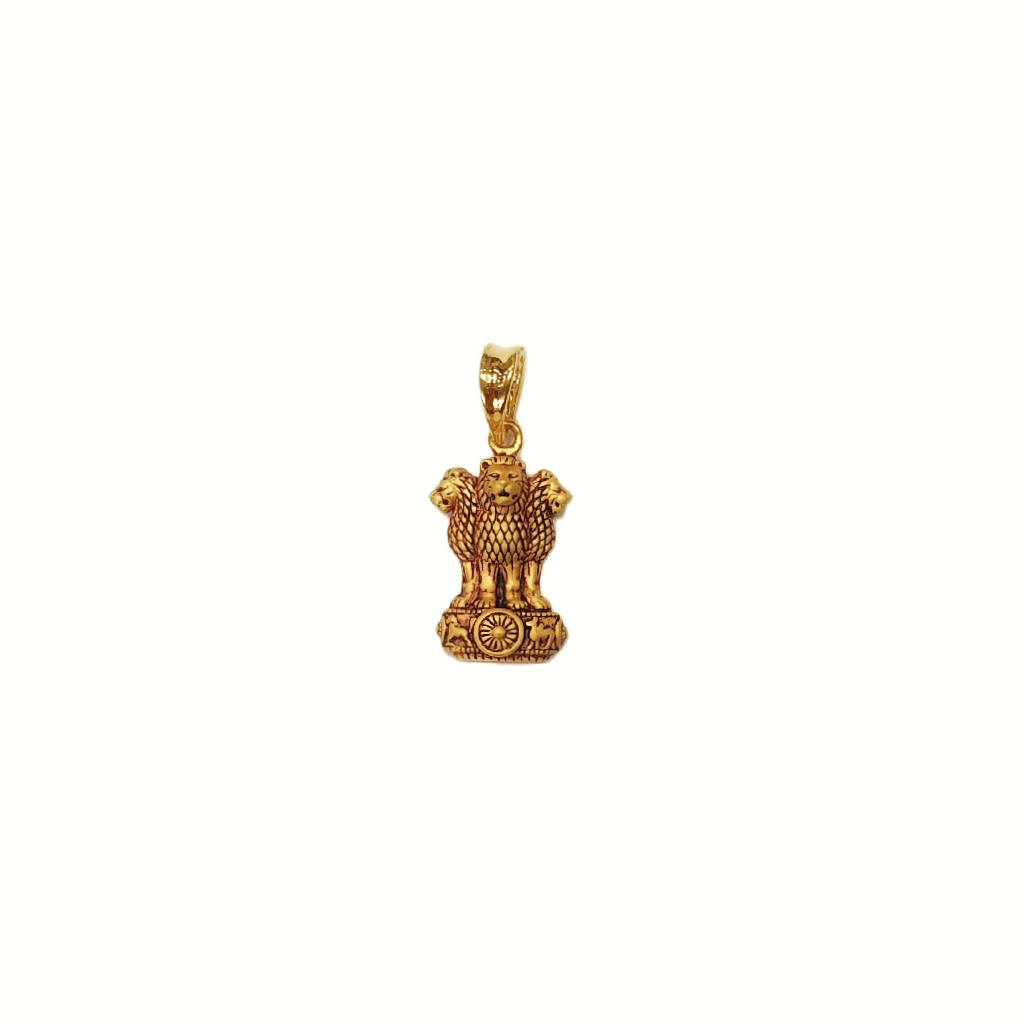 Ashok Stambh Pendant In 22K Gold MGA - PDG1340