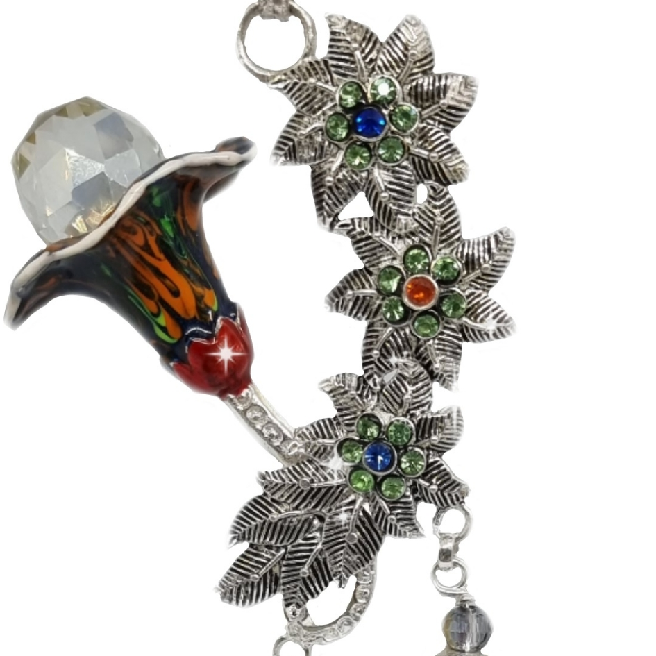 New arrival Fancy Modern Floral Silver Juda MGA - JUS0001