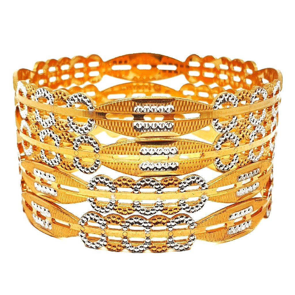 1 gram gold forming 4 piece bangles mga - bge0406