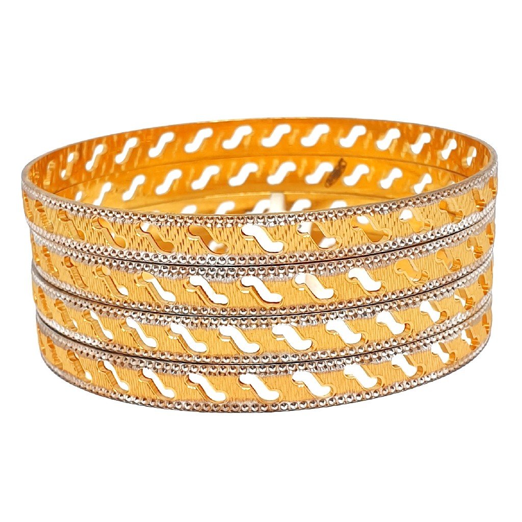 1 gram gold forming 4 piece bangles mga - bge0073