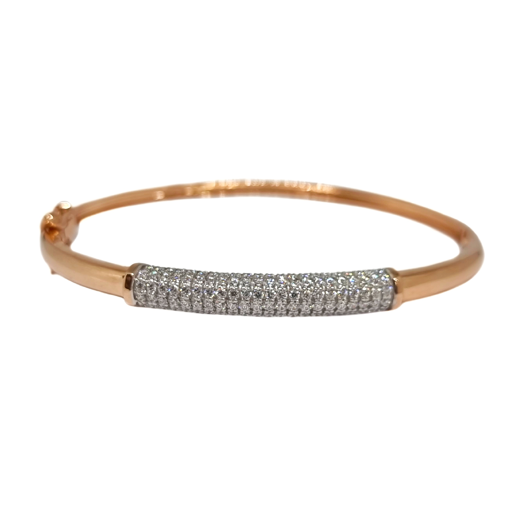Fancy Diamond Designer 18K Rose Gold Bracelet MGA - BRG0095