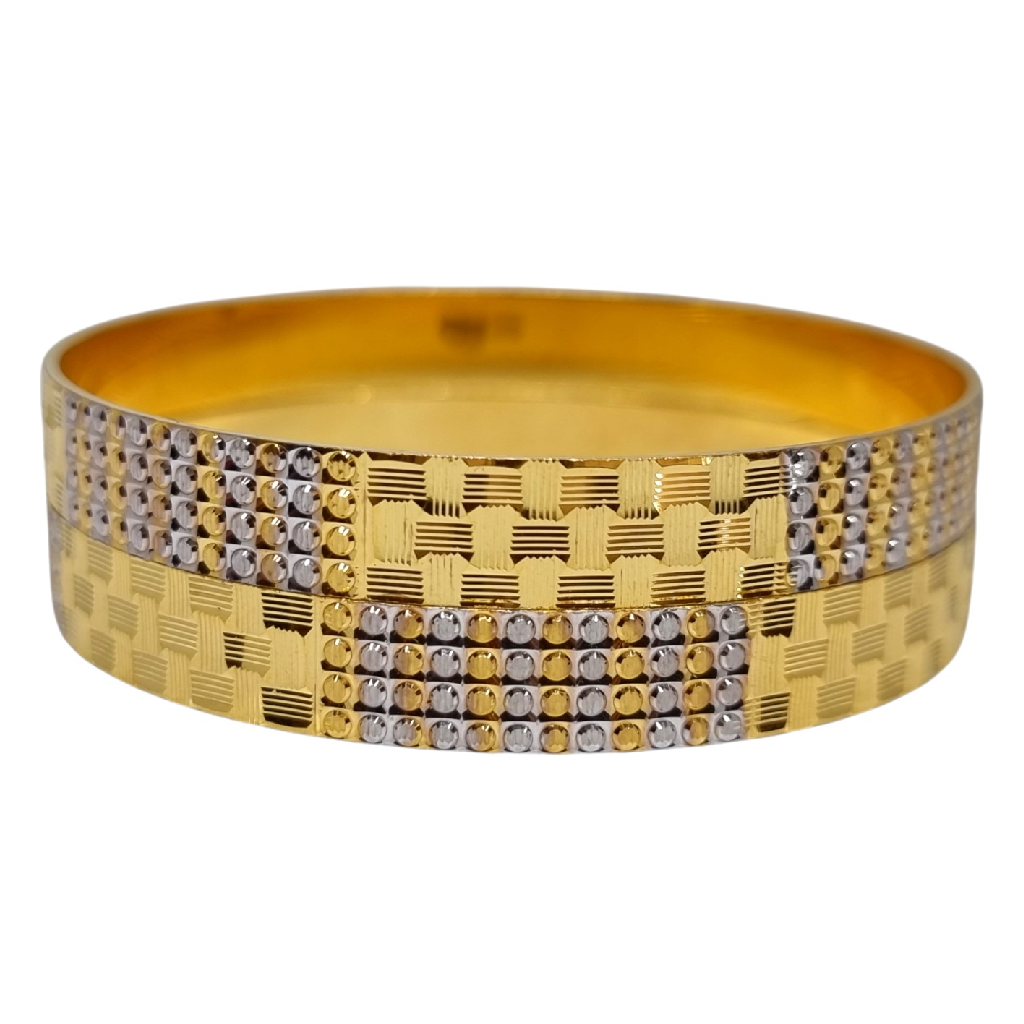 1 Gram Gold Forming Designer Bangles MGA - BGE0523