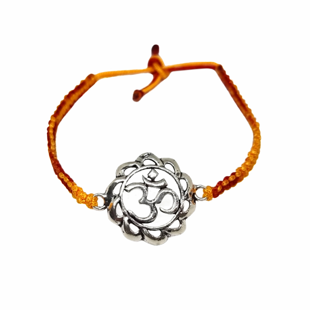 Om broach rakhi in 925 Sterling sil...