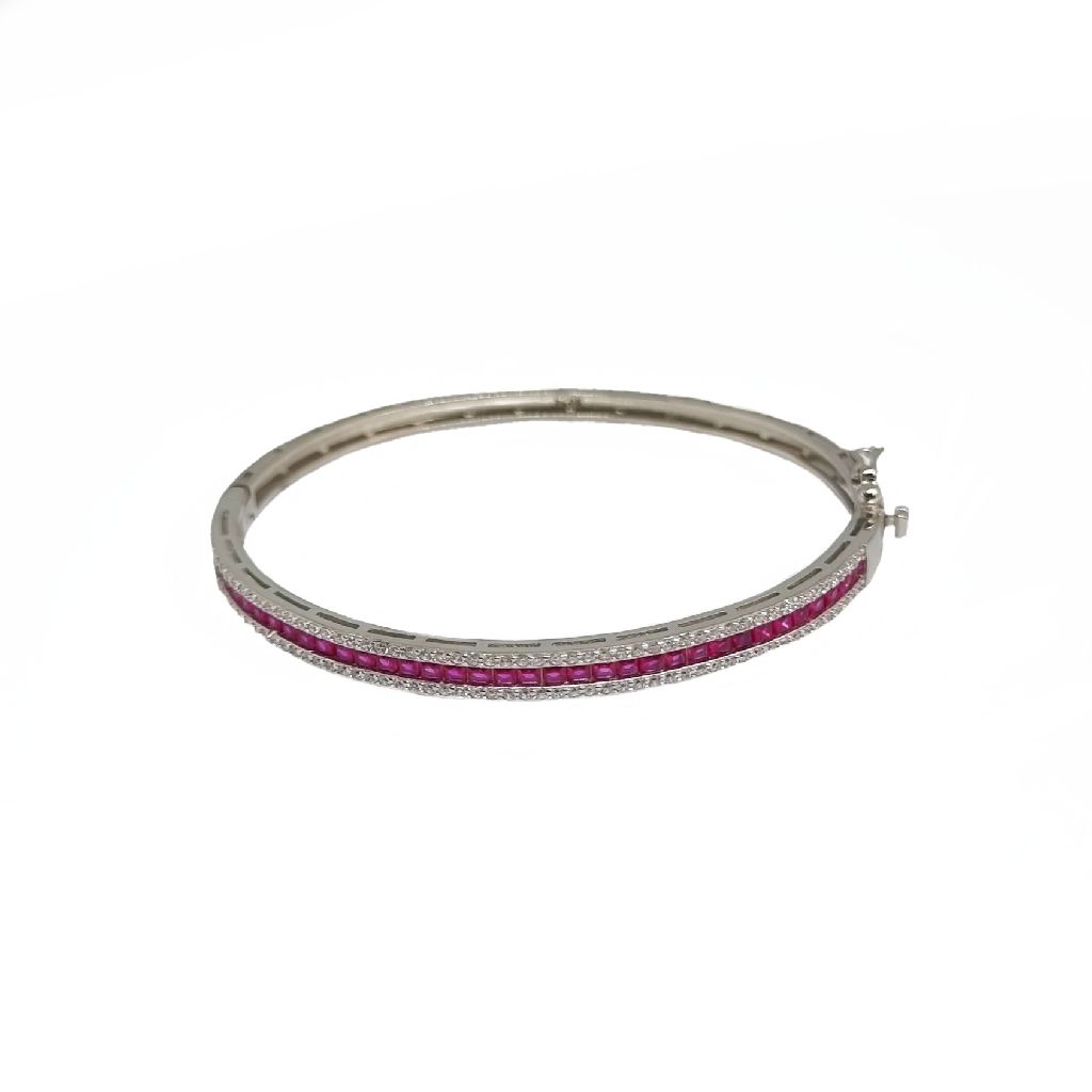 925 Sterling Silver Purple Bracelet MGA - BRS2377