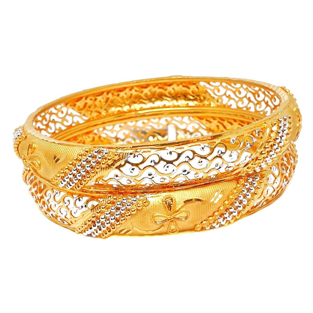 One gram gold forming patla bangles mga - bge0217