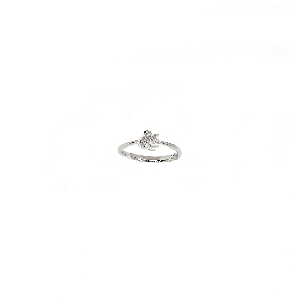 Simple Bird Ring In 925 Sterling Si...