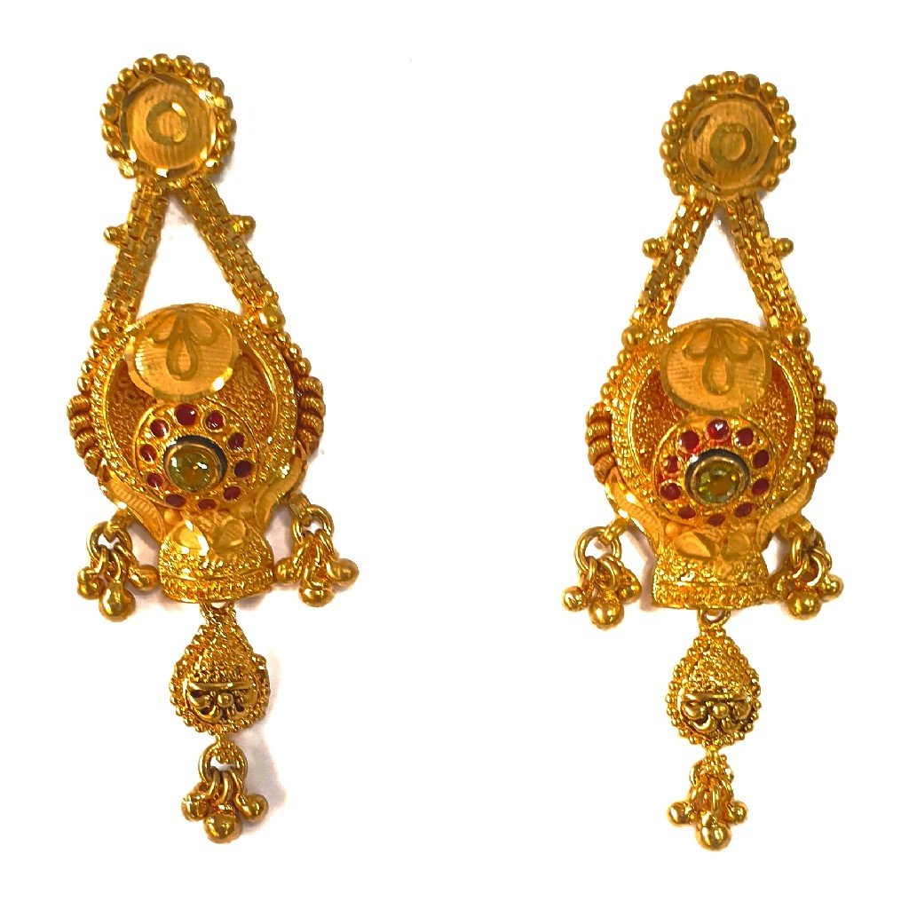 One gram gold forming necklace set mga - gfn0027