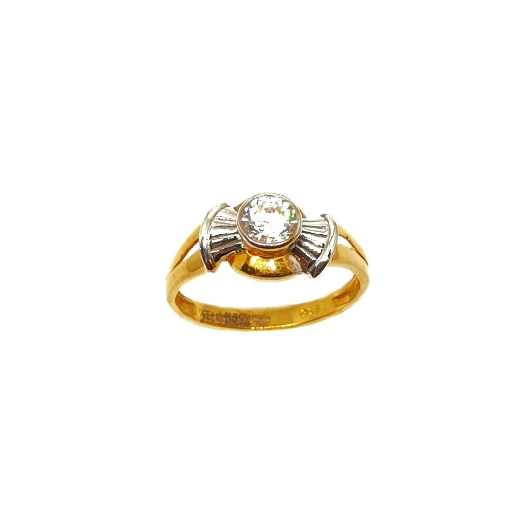 22K Gold Solitaire Diamond Ring MGA...