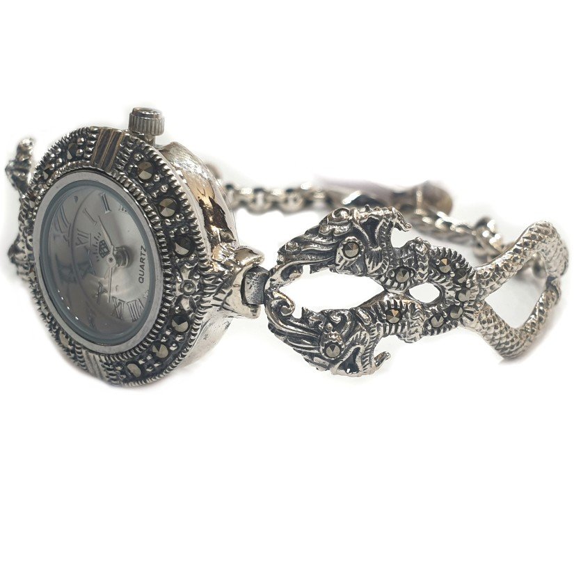 9255 Sterling Silver Antique Watch MGA - SW002