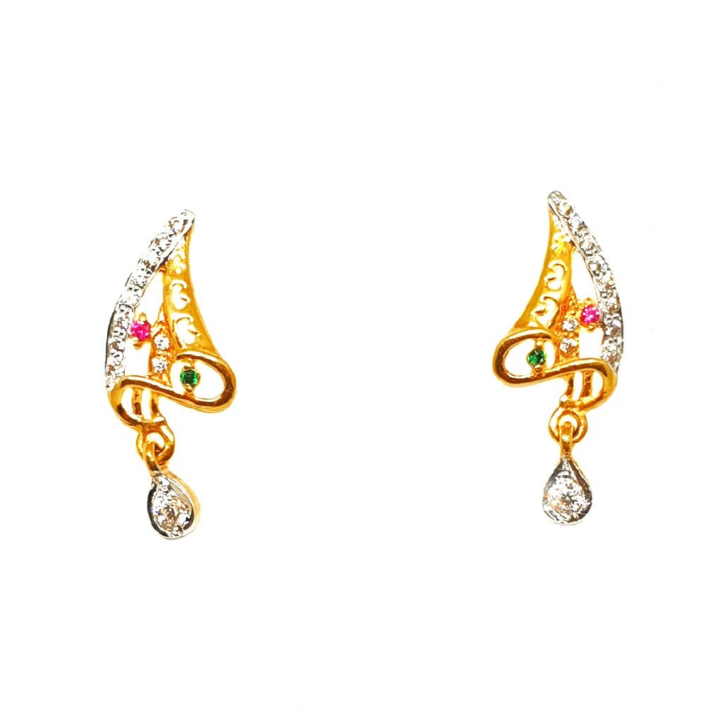 22K Gold Designer Earrings MGA - BT...