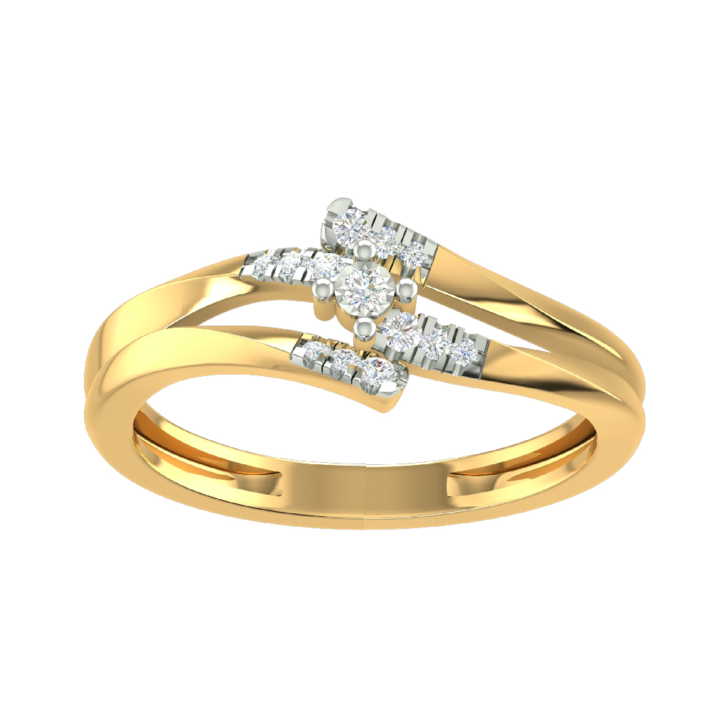 18K Gold Real Diamond Classic Ring MGA - SUG0110