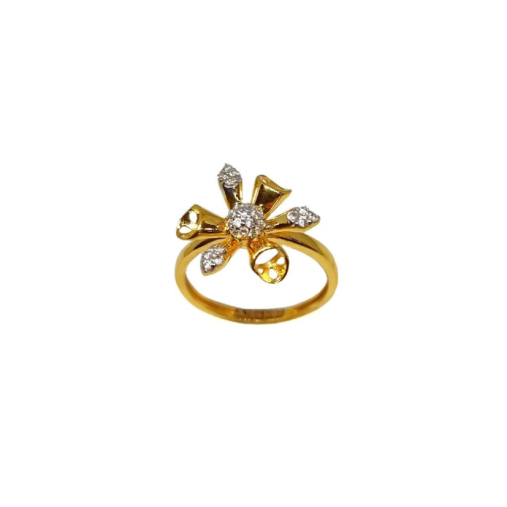 22K Gold Designer Ladies Ring MGA -...