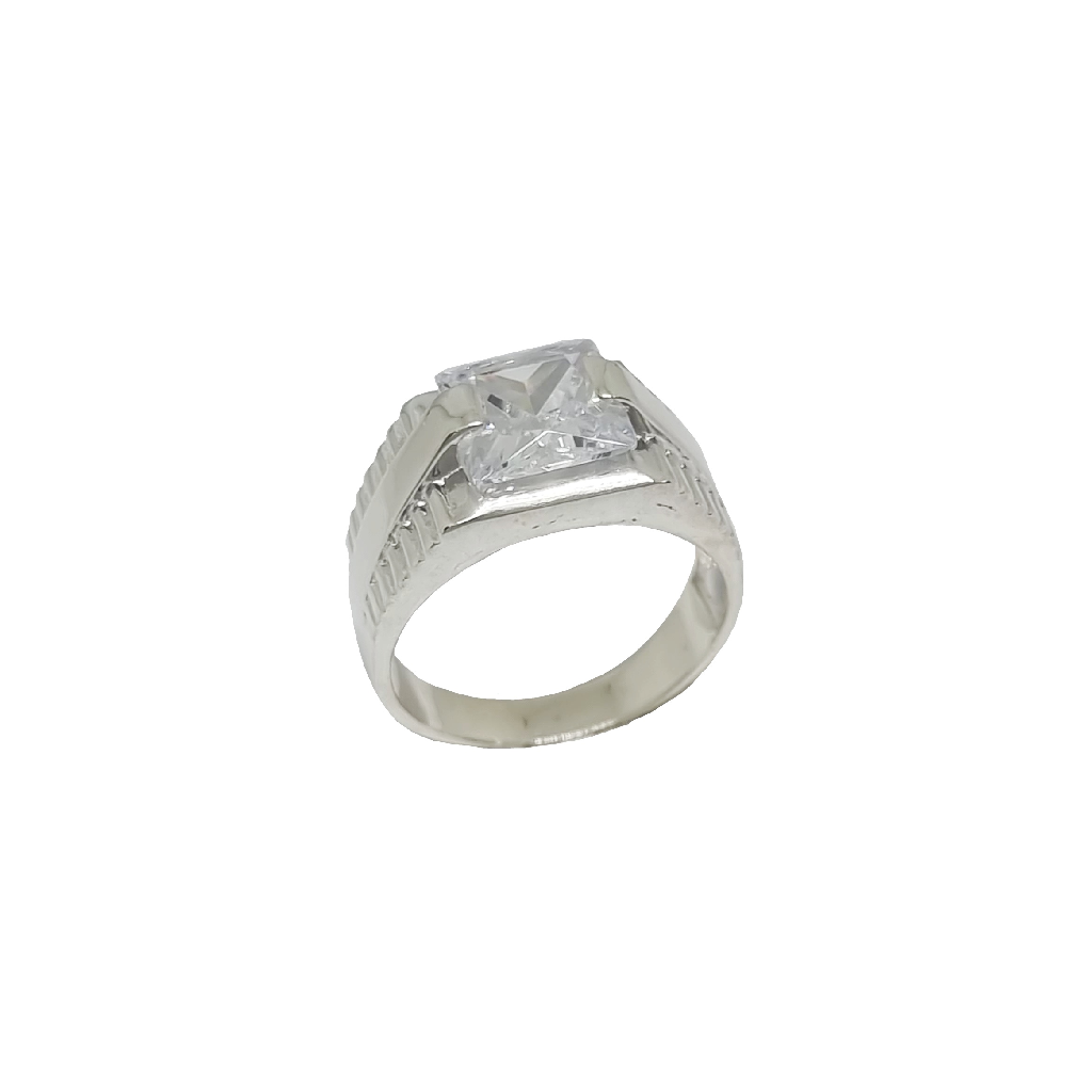 One Diamond Ring For Gents In 925 S...