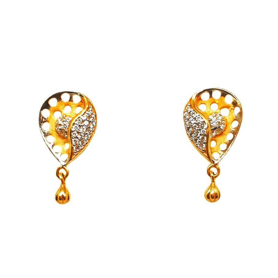 22K Gold Modern Earrings MGA - BTG0...