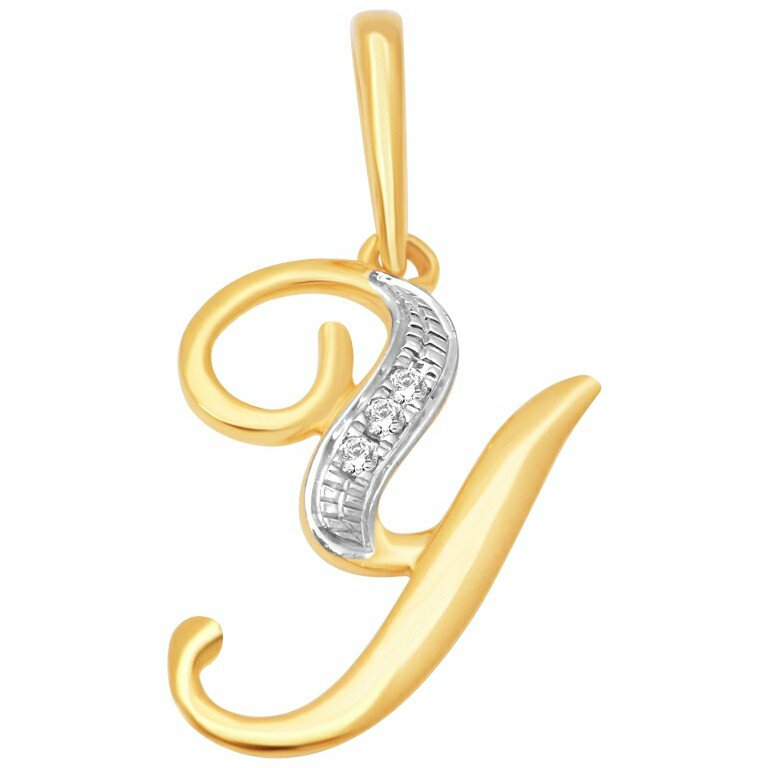 18k gold real diamond pendant mga -...