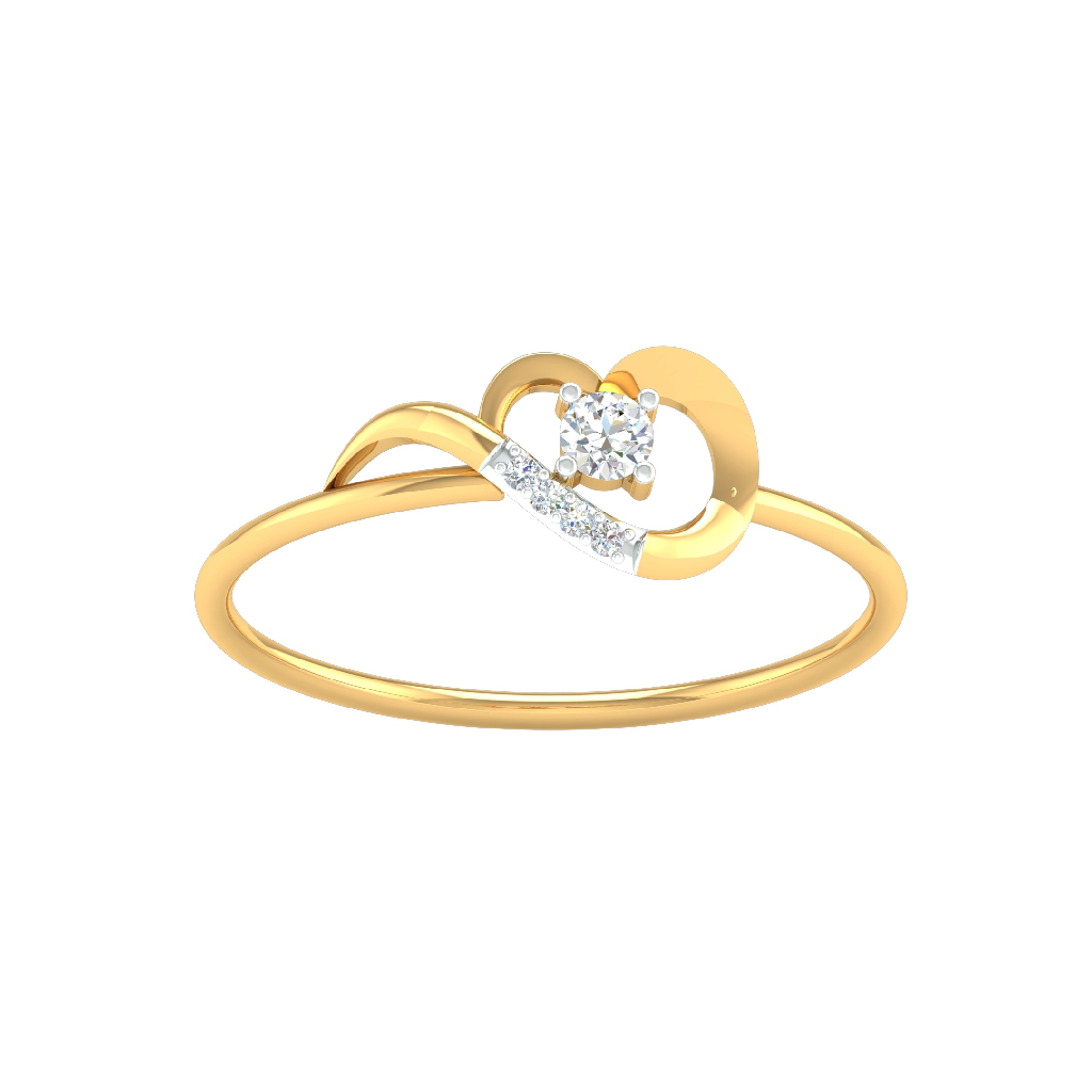 18K Yellow Gold Real Diamond Fancy...