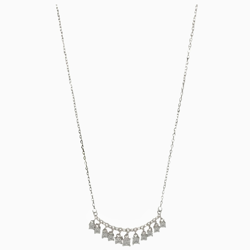 Square Diamond Tanmaniya In 925 Sterling Silver MGA - CHS2194