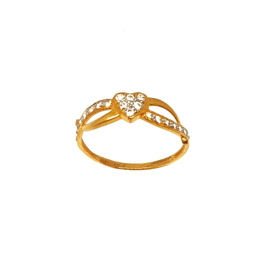 22K Gold Heart Shape Ring MGA - LRG...