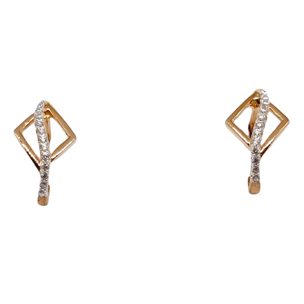 18K Rose Gold Designer Earrings MGA...