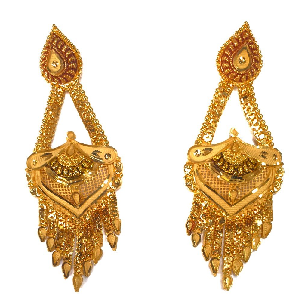 One gram gold forming necklace set mga - gfn0028