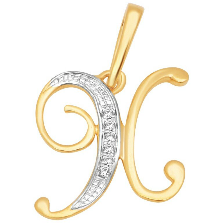 18k gold real diamond pendant mga -...