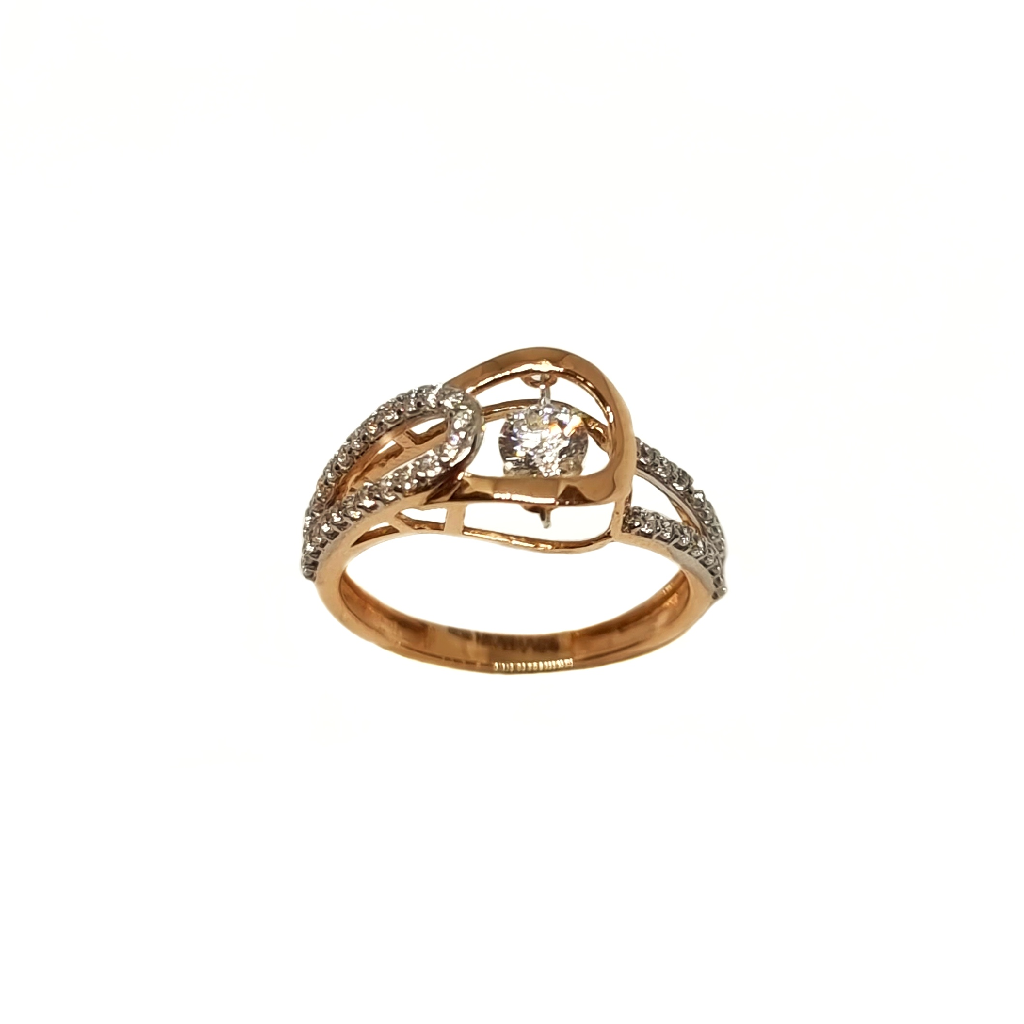 18K Rose Gold Modern Ladies Ring MG...