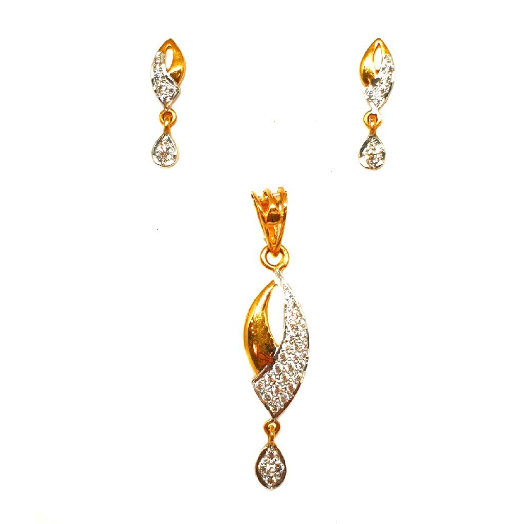22K Gold Fancy Pendant Set MGA - PTG0015