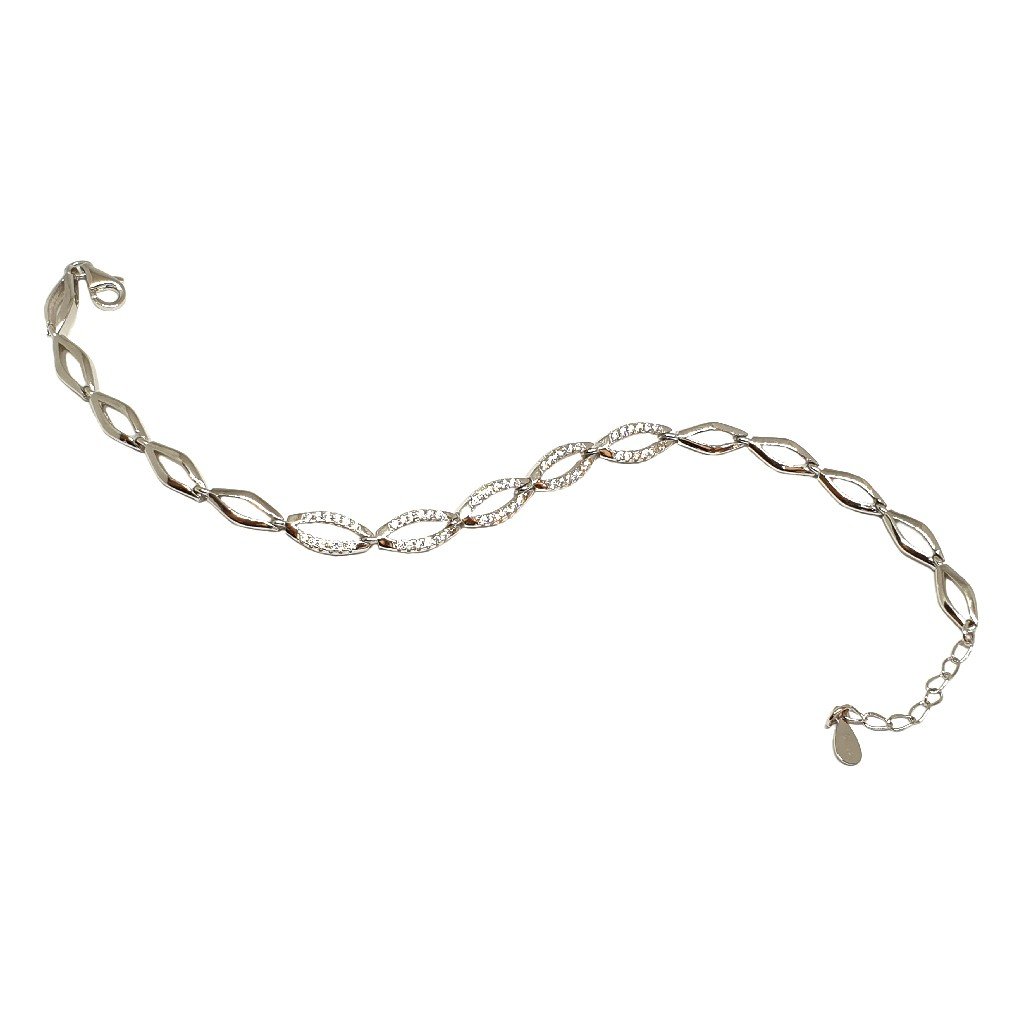 925 Sterling Silver Fancy Bracelet MGA - BRS1748