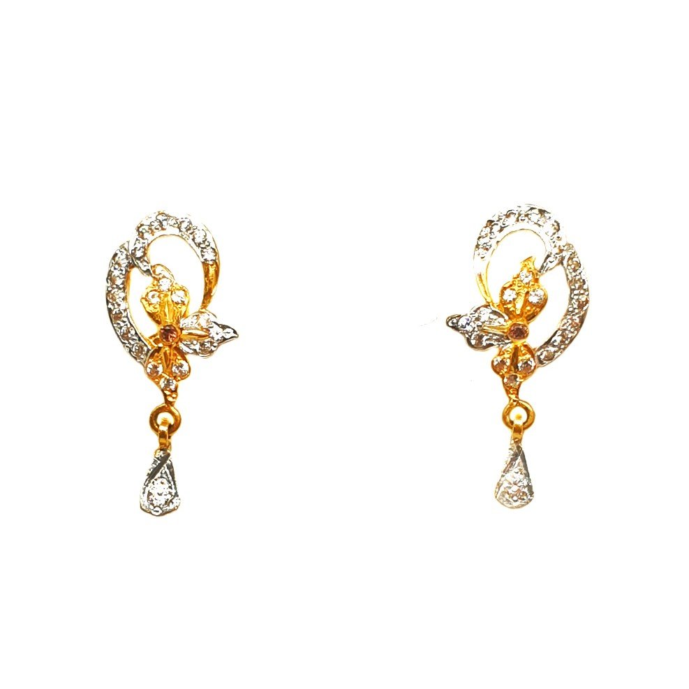 22K Gold Designer Earrings MGA - BT...