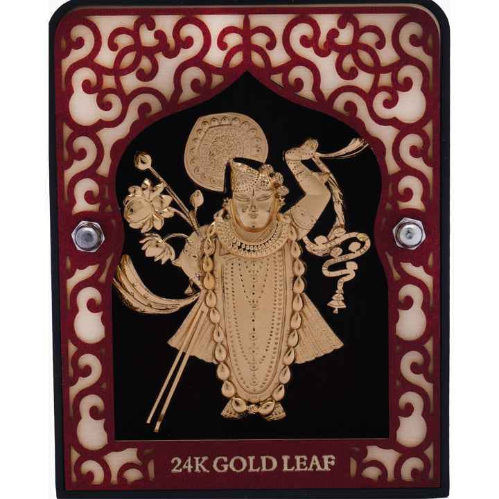 Shrinathji Frame In 24K Gold Foil MGA - AGE0241