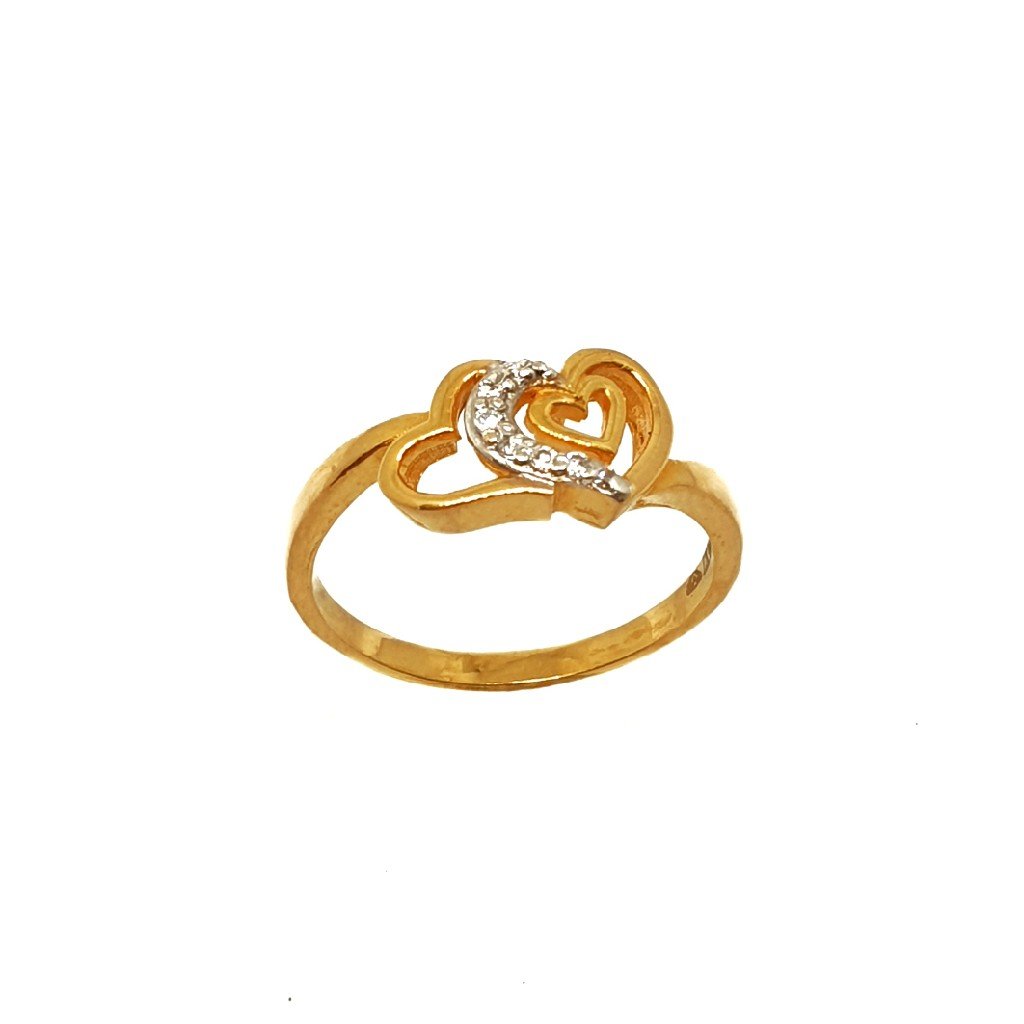 22K Gold Heart Shaped Ring MGA - LR...
