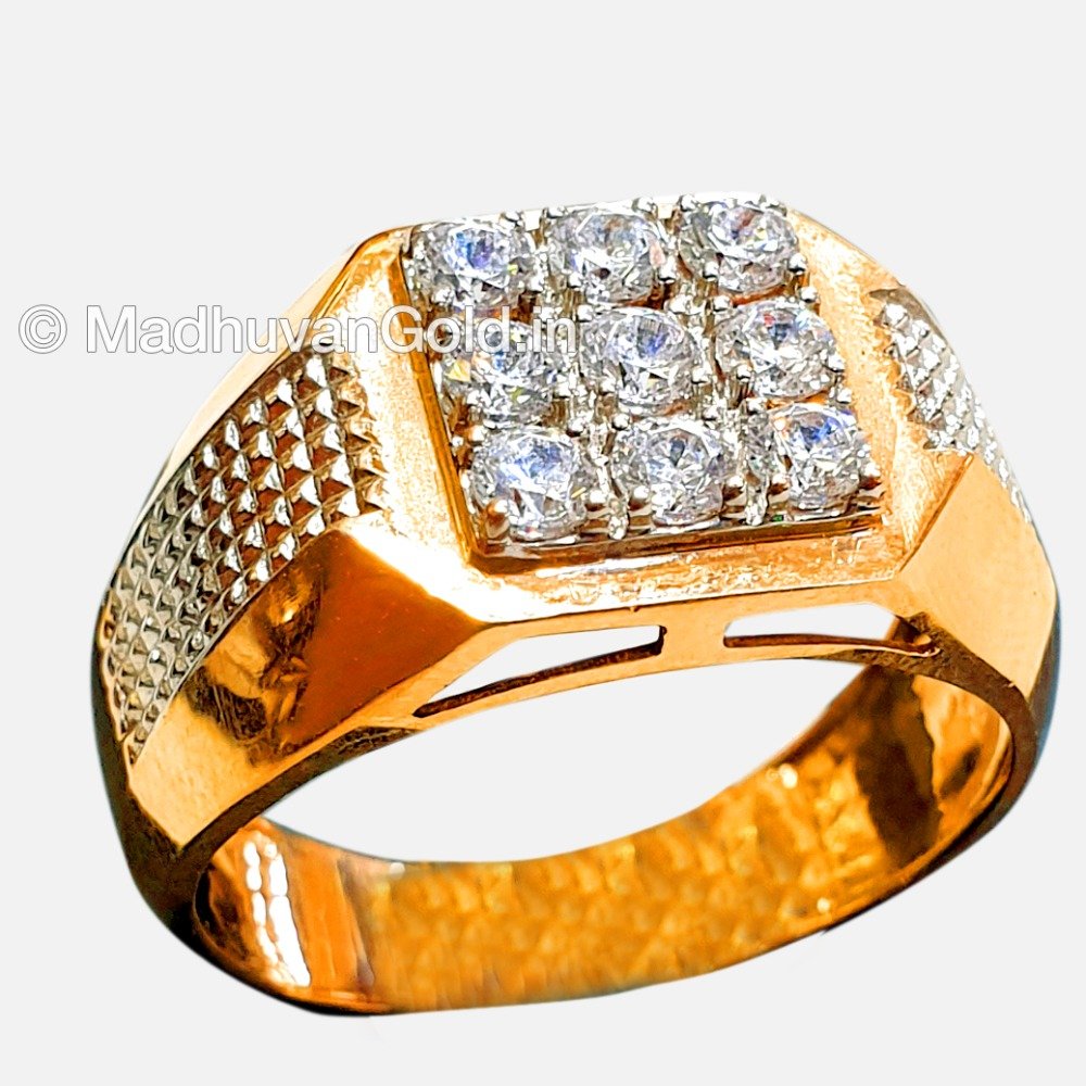 22KT Gold Stylish Indian Diamond Ge...