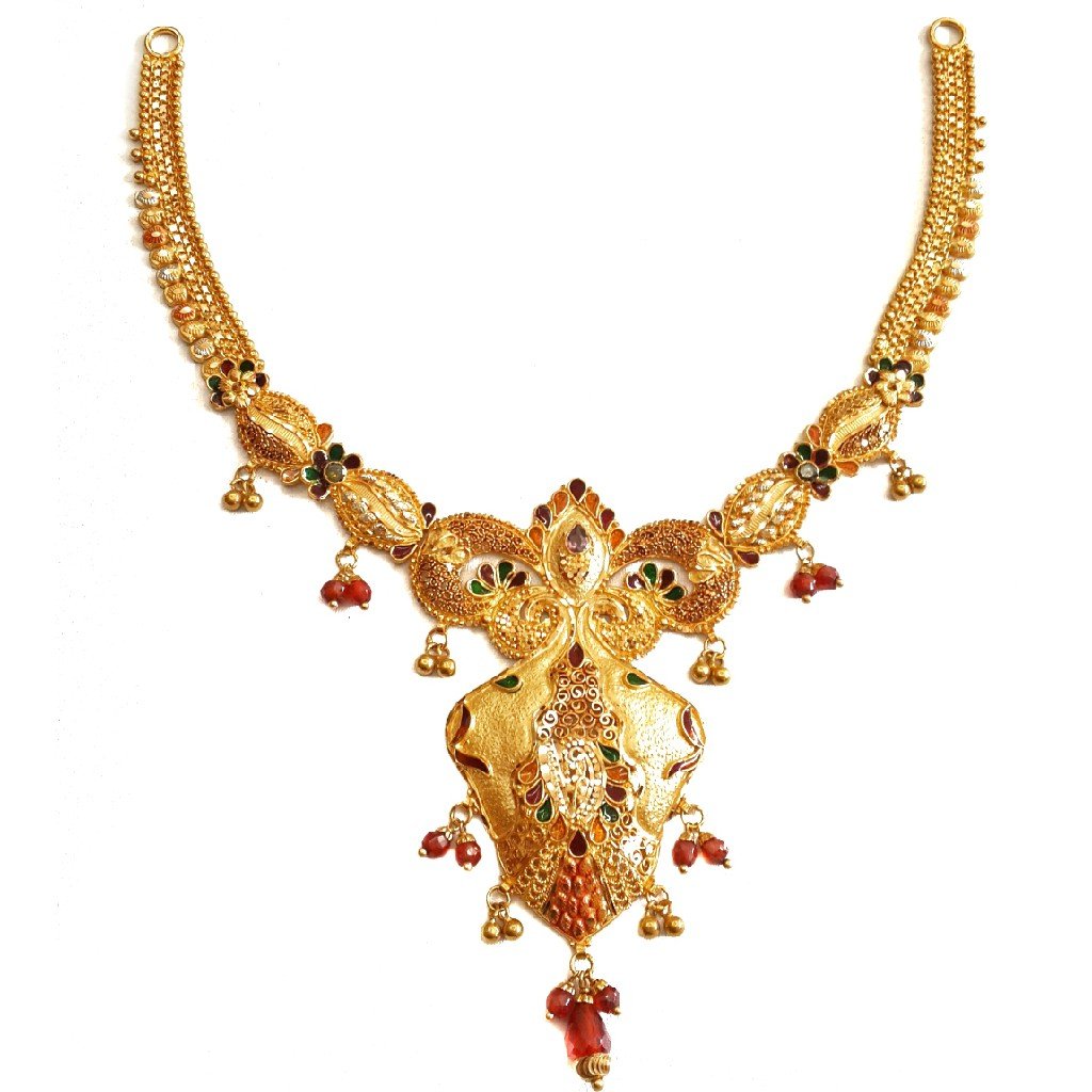 916 Gold Kalkatti Designer Necklace...