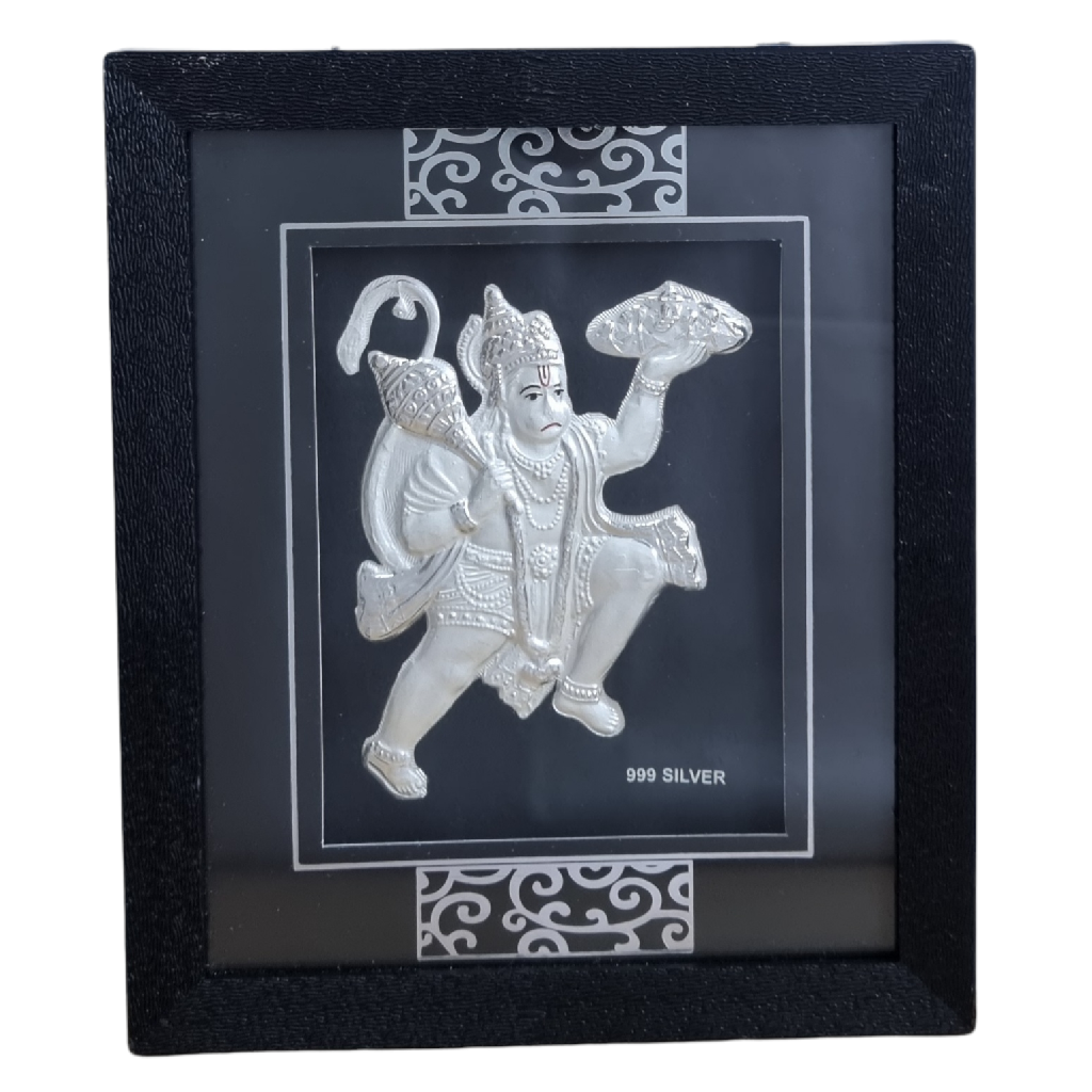 Shree Hanumanji Frame In 999 Silver...