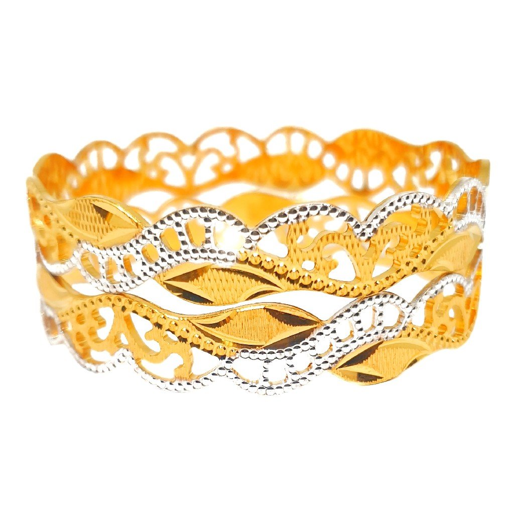 One gram gold plated modern bangles...